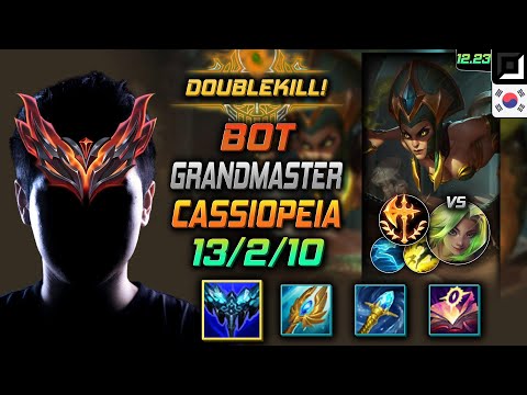 GrandMaster Bot Cassiopeia Build Everfrost Conqueror - Cassiopeia Bot vs Zeri - LOL KR 12.23