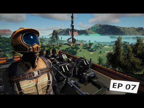 Making a BEAUTIFUL Modular Frame Factory - Satisfactory Update 8!  (LP/Guide) And Caterium + Quartz