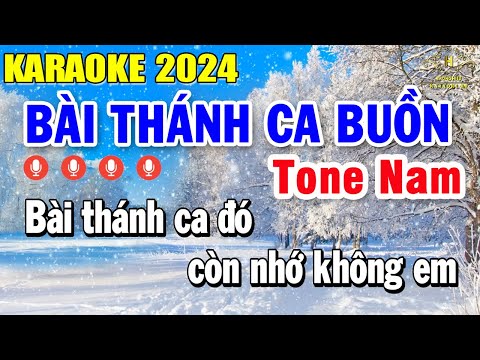 Bài Thánh Ca Buồn Karaoke Tone Nam ( C ) Nhạc Sống | Trọng Hiếu