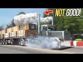 KABOOM... Semi Truck DESTROYS TURBO & catches FIRE (120,000 lb LOAD)