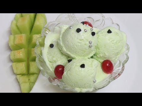Melon Ice-Cream Recipe ~ By Yasmin Huma Khan