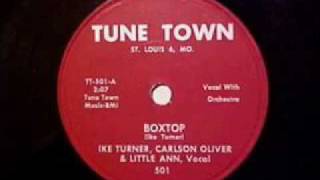 Tina Turner - Boxtop featuring Ike Turner 1958 first recording