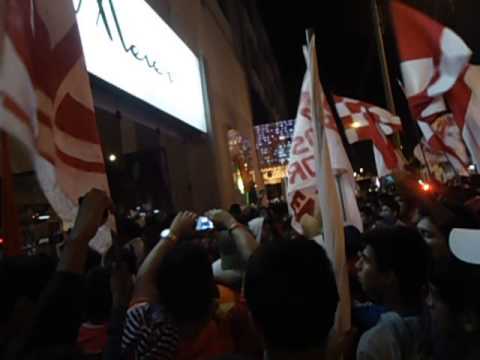 "BANDERAZO AURICHISTA 06/12/14" Barra: La Banda Los Norteños &bull; Club: Juan Aurich
