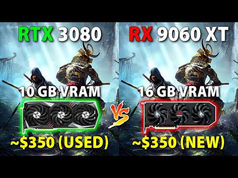 RX 9060 XT 16GB vs RTX 3080 10GB (1080p, 1440p, 4K Benchmarks)