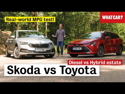 Skoda Octavia Estate vs Toyota Corolla Touring Sports review – diesel or hybrid?  | What Car?