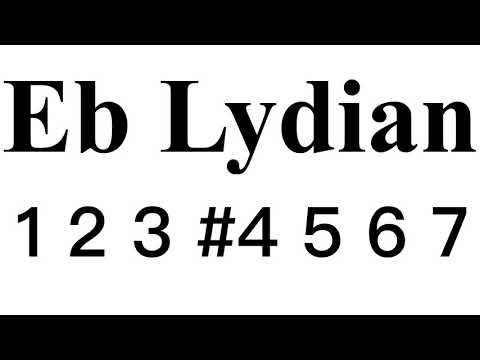Eb Lydian mode backing track #LBT03Eb