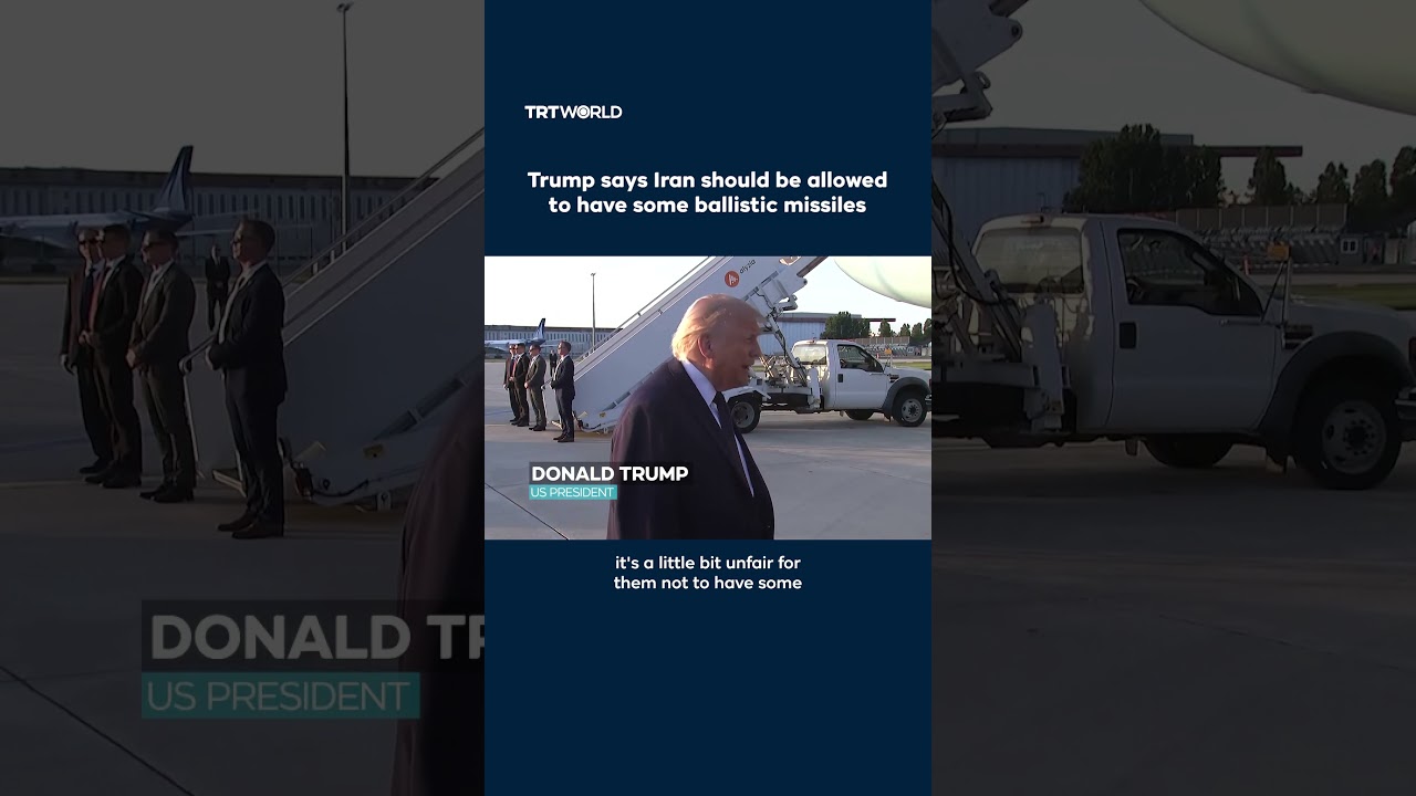 Video | Trump says Iran should be allowed to have some ballistic missiles