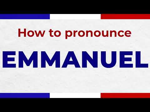 How to Pronounce EMMANUEL In French