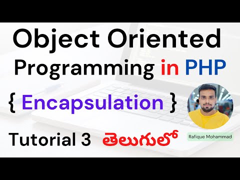 Object Oriented Programming in PHP Tutorial 1 | Class Object Constructor Destructor | తెలుగులో OOP