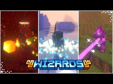 SirColor - Wizards (Minecraft Mod Showcase/Tutorial) | Wizard Armor, Magic Spells & Elemental Magic
