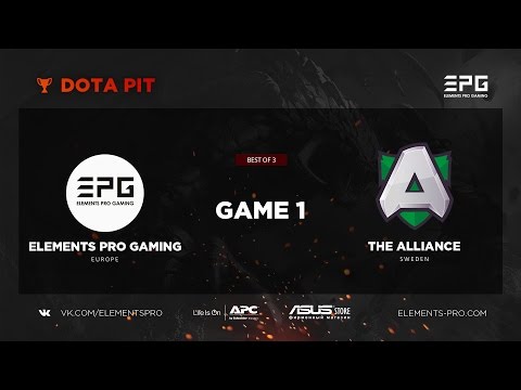 Dota 2 Elements Pro Gaming vs. The Alliance bo3 @ Dota Pit Game 1