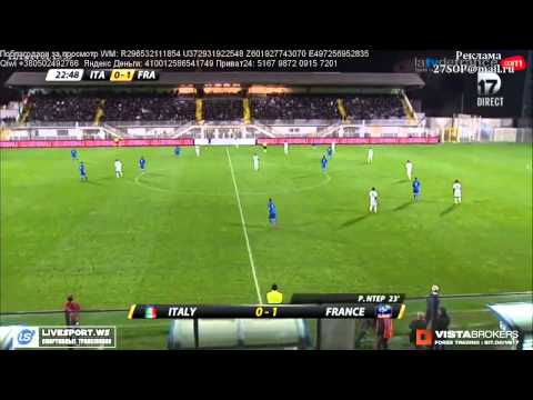 Amistoso Internacional - Italy U21 0 x 1 France U21: Paul Georges-Ntep Goal!