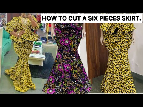 How To Cut a Six Pieces Skirt.