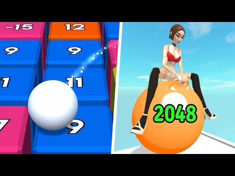 Point Hop vs Yoga Ball Run - Max Level Gameplay (Part 1)