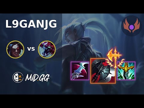 MID.GG: [ L9ganJG ] Kayn JUNGLE vs Cho'Gath | NA MASTER | LOL Season 2025
