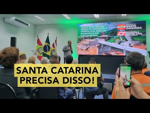Governo SC anuncia mais de R$ 230 milhões em obras de prevenção contra cheias no Vale do Itajaí