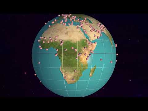 Visualization of over 1000 US Military Bases (Version 2)