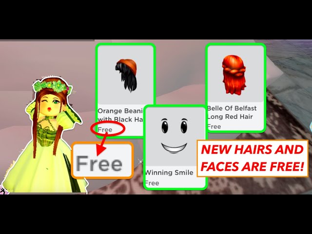 How To Get Free Girl Hair On Roblox - free roblox face girl