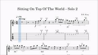 BB King – "Sitting On Top Of The World" Guitar Solo TAB (Part 2)