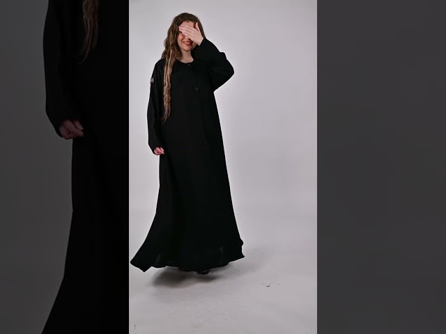 عباية كلوش بتطريز يدوي ناعم