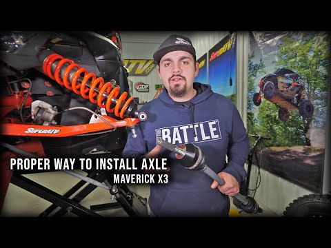 How to remove/install/fully seat driver side axle on Can-Am Maverick X3