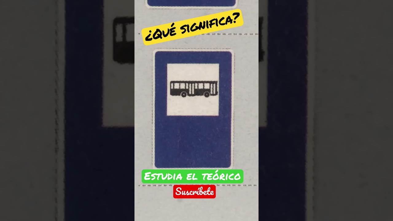 Señal de indicación S-19. Parada de autobuses.