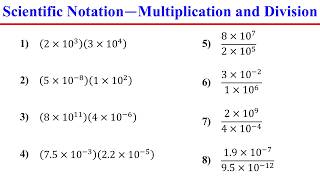 Multiplying and Dividing Scientific Notation Step by Step