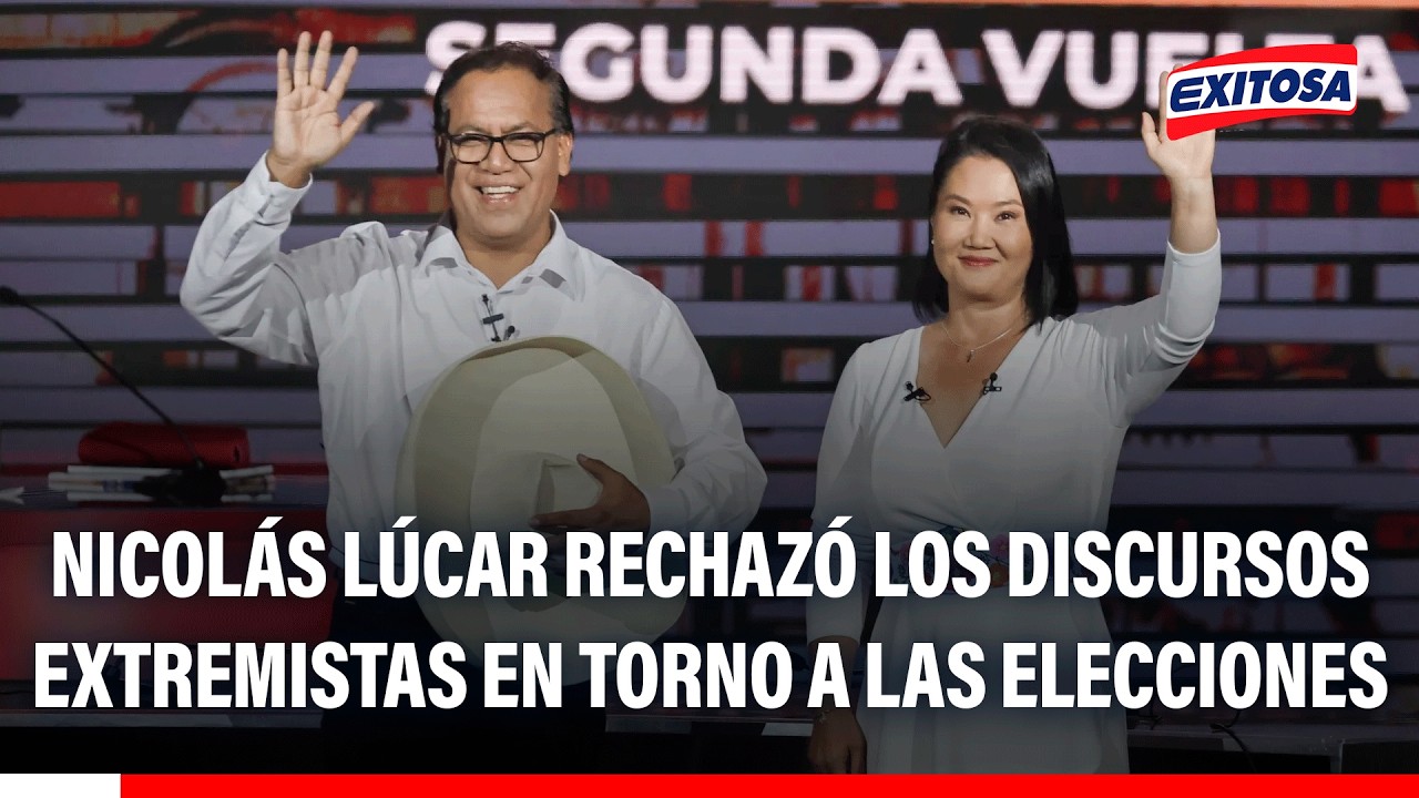 🔴🔵 Lúcar llamó a la calma y rechazó los discursos extremistas en torno a la segunda vuelta electoral