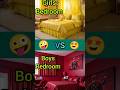 Girls VS Boys Bedroom Shorts Youtubeshorts Viralshorts Comment Trending Boy Girls