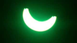 preview picture of video 'Partial solar eclipse, Ozegow 2015'