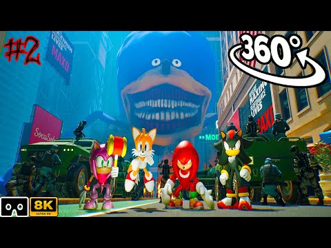 Sonic Tapes 360° VS Knuckles From the Past | Sonic Retribution #2 | Scary VR 360º 8K Animation Film