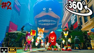 Sonic Tapes 360° VS Knuckles #2 | Sonic Chaos in The Past | Scary VR 360º 8K Animation Film