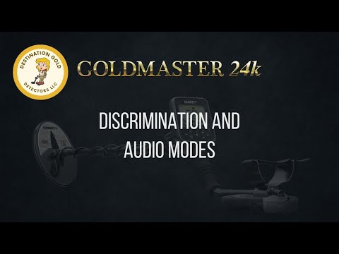 Garrett GoldMaster 24k Discrimanation and Audio Modes