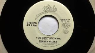 You Don't Know Me , Mickey Gilley , 1981 45RPM