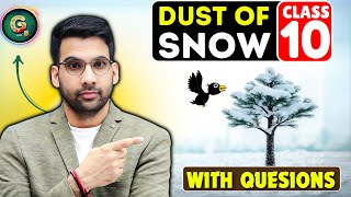 Dust of Snow Class 10 || With Question & Answers + MCQ's @GreenBoard11and12