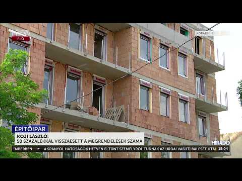 Régen látott mélységekben az építőipar - HírTV