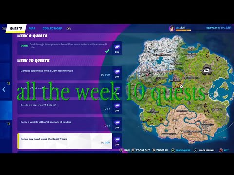 Fortnite All week 10 season Quests Guide Chapter 3 season 2