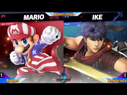 Ultimate SmashaPalooza #15: Winners Semis - Riddles (DK) vs MaNiAcJaCe (Ike)