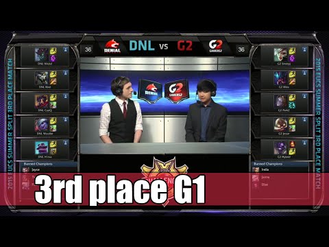 Gamers 2 vs Denial eSports | Game 1 3rd place S5 EUCS Summer 2015 | G2 vs DNL G1 3rd EUCS