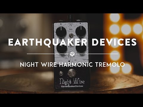 EarthQuaker Devices Night Wire V2 Harmonic Tremolo w/ 2 Patch Cables and Cloth image 3