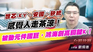 世芯-KY、安國，矽統感覺人走茶涼！被動元件國巨，鴻海創高關鍵K！｜台股攻略｜劉烱德 (圖)