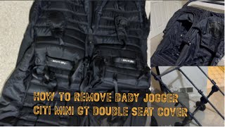 How to Wash/Remove/Replace a Baby Jogger City Mini GT Double Stroller Seat Cover