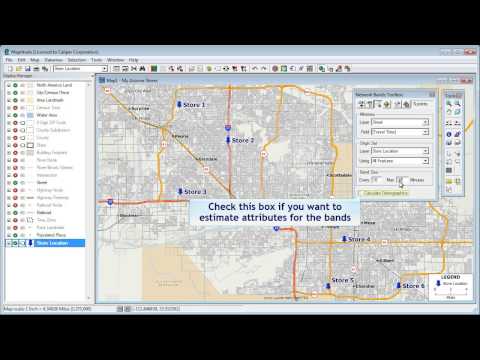 Creating Drive Time Rings With The Maptitude Mapping Software