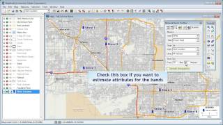 Creating drive time rings with the Maptitude Mapping Software