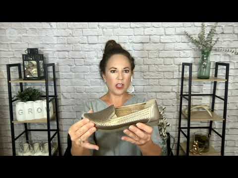 Earth Origins Leather Slip-On Shoe with Goring - Lark Lizzy on QVC