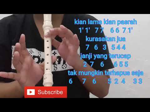 Not Angka Rekorder Lagu Sakura | Tutorial Main Rekorder Lagu Sakura