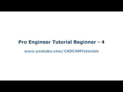 Pro Engineer Tutorial for Beginner 1 Pro E Sketcher Tutorial