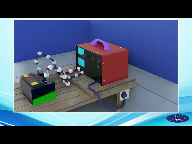 Perform connecting battery to a charger for battery charging part-2
