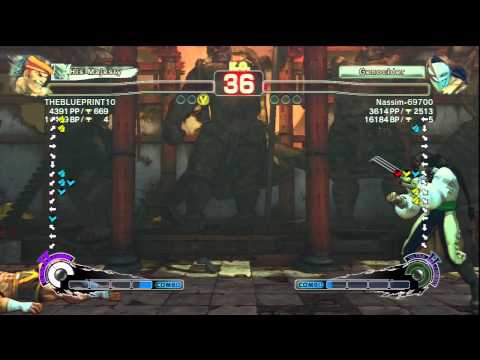 THEBLUEPRINT10 (Adon) Vs Nassim-69700 (Vega) SSF4 AE Ranked Matches - PSN