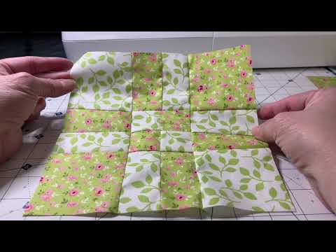 Disappearing  four patch  the EASY Way quilt block